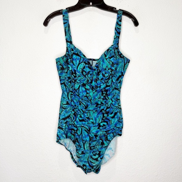 Miraclesuit Averi Twist Bra One Piece Swimsuit Ruched - Picture 1 of 9